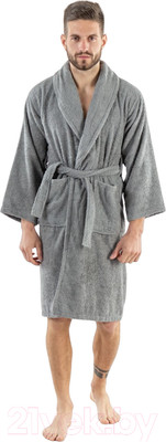 Халат Minteks Махровый ТВ03-4 (р.48, серый)