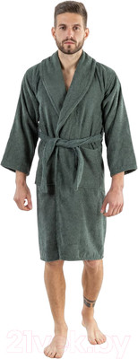 Халат Minteks Махровый ТВ03-11 (р.48, темно-зеленый)