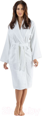 Халат Minteks Махровый ТВ04-2 (р.52, белый)