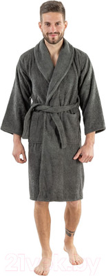 Халат Minteks Махровый ТВ03-5 (р.48, графит)