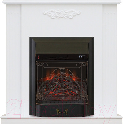 Каминокомплект Смолком Lumsden STD-ASP Majestic-S LUX BL LT (белый ваниль)