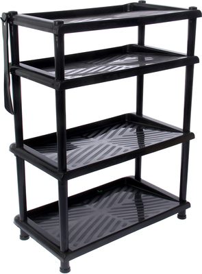 Полка для обуви Полимербыт Комфорт / 4340500 (черный)