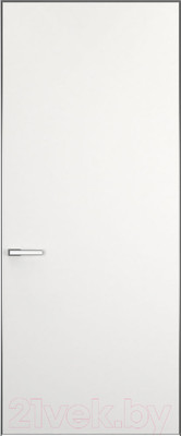 Дверь межкомнатная скрытая FiloMuro Elen Invisible 70x200 зпп Eclipse 2.0 зпз 196 (ALU серая)