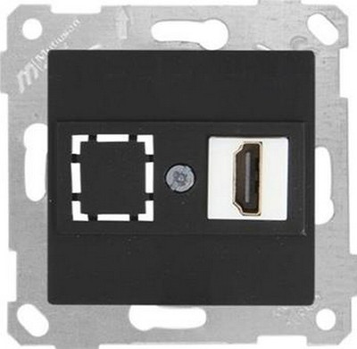 Розетка Mutlusan Rita 2200-457-0184 (черный матовый)