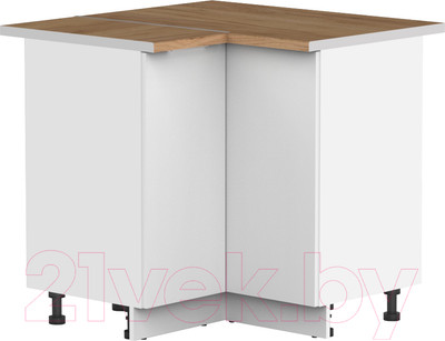 Шкаф под мойку Интермебель Микс Топ ШСРУМ 850-29-900 (белый премиум/дуб вотан)