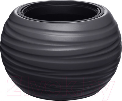 Кашпо Эльфпласт Luna / ЕР634 (графитовый)