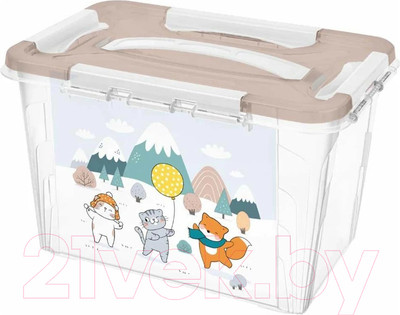 Ящик для хранения Пластишка 431325016 (белый)