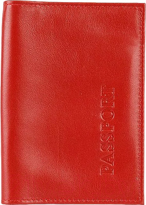 Обложка на паспорт Poshete 604-028LNRED (красный)