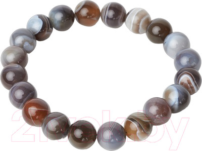 Браслет Wolves Агат 40301 (р.16, серый)