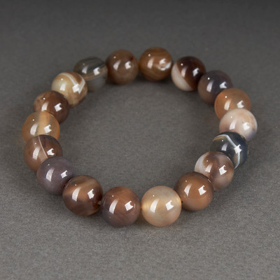 Браслет Wolves Агат 40303 (р.18, серый)