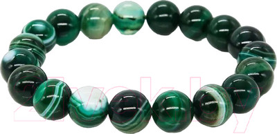 Браслет Wolves Агат 40318 (р.19, зеленый)