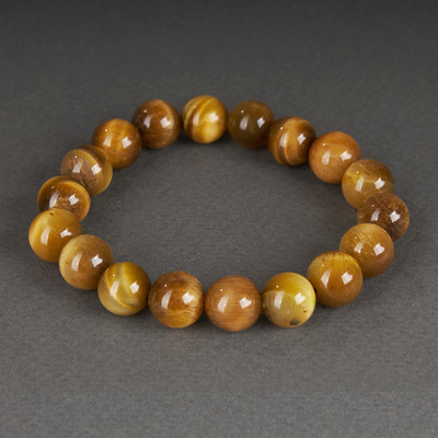 Браслет Wolves Тигровый глаз 40532 (р.16, золотой)