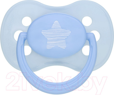 Пустышка Canpol Pastelove силиконовая круглая 6-18мес / 22/423