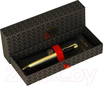 Ручка шариковая имиджевая Manzoni Recco / MARB-GG (синий)