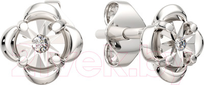 Серьги из серебра ZORKA 03D0072 (с бриллиантами)