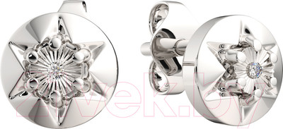 Серьги из серебра ZORKA 03D0073.ZZ (с бриллиантами)