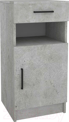 Тумба МДК ПРТ1 с ящиком 400x380x870 (цемент светлый)