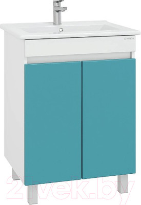 Тумба под умывальник Onika Марви 60 / 106153 (бирюзовый)