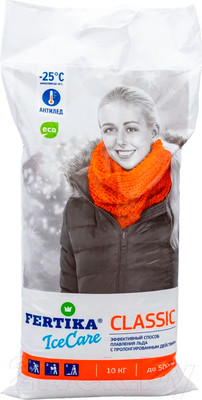 Противогололедный реагент Fertika Icecare Classic (10кг)