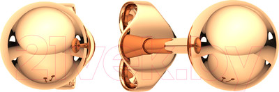 Серьги из розового золота ZORKA 300114