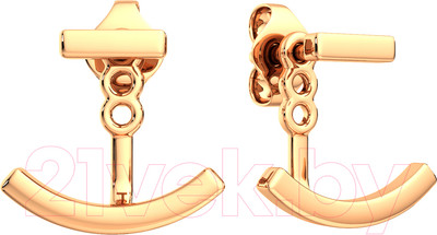 Серьги из розового золота ZORKA 300216.14K.R
