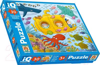 Развивающая игра Айрис-пресс IQ для малышей. Морское путешествие 3+ / 9785811272471 (30эл)