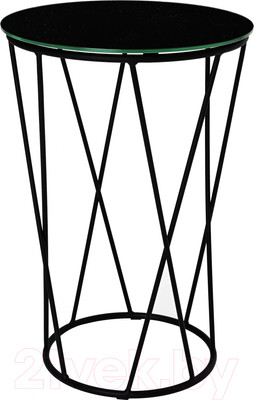 Журнальный столик РасГар Престиж Аллюр (черный/черное стекло)