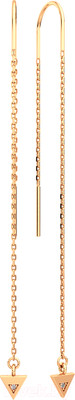 Серьги из розового золота ZORKA 310484.14K.R (с фианитами)