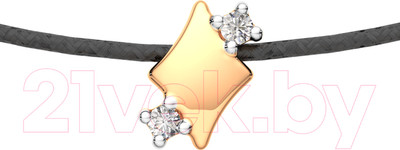 Колье из розового золота ZORKA 521005.14K.R.01 (60см, с фианитами)