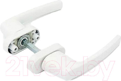 Ручка балконная No Brand BHS3 широкая с ключом (белый)