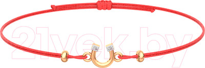 Браслет из розового золота ZORKA 670021.14K.R.ZZ.02 (18см, с фианитами)