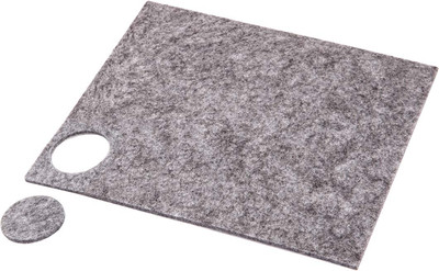 Протектор для мебели AKS Фетровая d30 1 лист 25шт (серый)