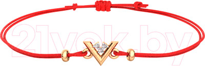 Браслет из розового золота ZORKA 670040.14K.R.02 (18см, с фианитами)