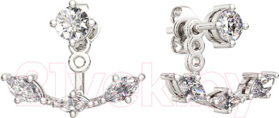 Серьги из серебра ZORKA 0310370 (c фианитами)