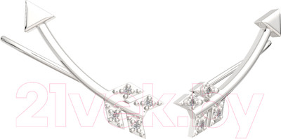 Серьги из серебра ZORKA 0310519 (с фианитами)