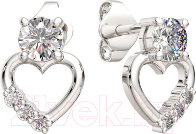 Серьги из серебра ZORKA 0310577 (с фианитами)