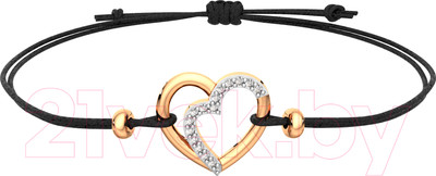 Браслет из розового золота ZORKA 670024.14K.R.ZZ.01 (18см, с фианитами)