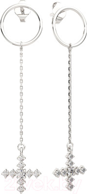 Серьги из серебра ZORKA 0310683 (с фианитами)