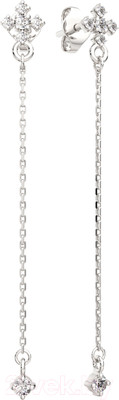 Серьги из серебра ZORKA 0310756 (с фианитами)