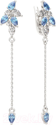 Серьги из серебра ZORKA 0310252.BZ (с фианитами)