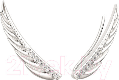 Серьги из серебра ZORKA 0310049 (с фианитами)