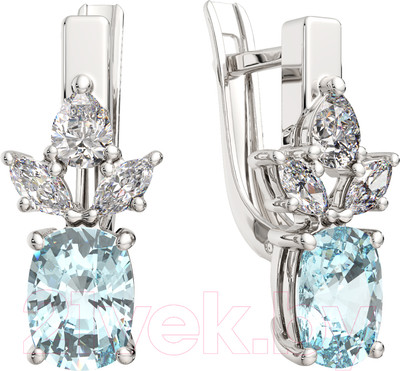 Серьги из серебра ZORKA 0310366 (с наноситаллом)
