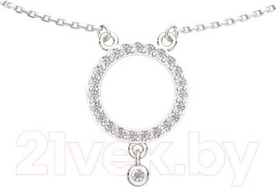 Колье из серебра ZORKA 0550020 (45см, с фианитами)