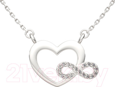 Колье из серебра ZORKA 0550060 (45см, с фианитами)