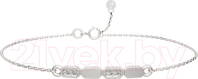 Браслет из серебра ZORKA 0640556.ZZ (18см, с фианитами)