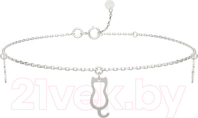 Браслет на ногу из серебра ZORKA 0650058.ZZ (28см)