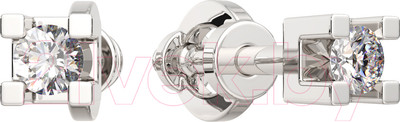 Серьги из белого золота ZORKA 3D00106.14K.W (с бриллиантами)