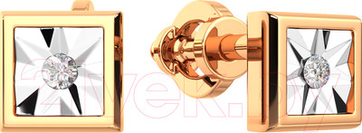 Серьги из комбинированного золота ZORKA 3D00204.14K.B.ZZ (с бриллиантами)