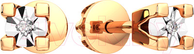 Серьги из комбинированного золота ZORKA 3D00492.14K.B.ZZ (с бриллиантами)