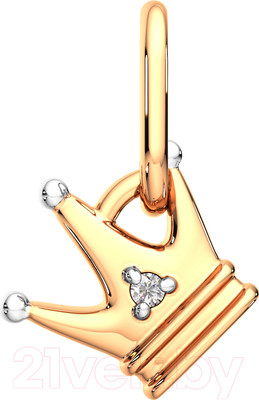 Подвеска из розового золота ZORKA 4D0062.14K.R (с бриллиантом)